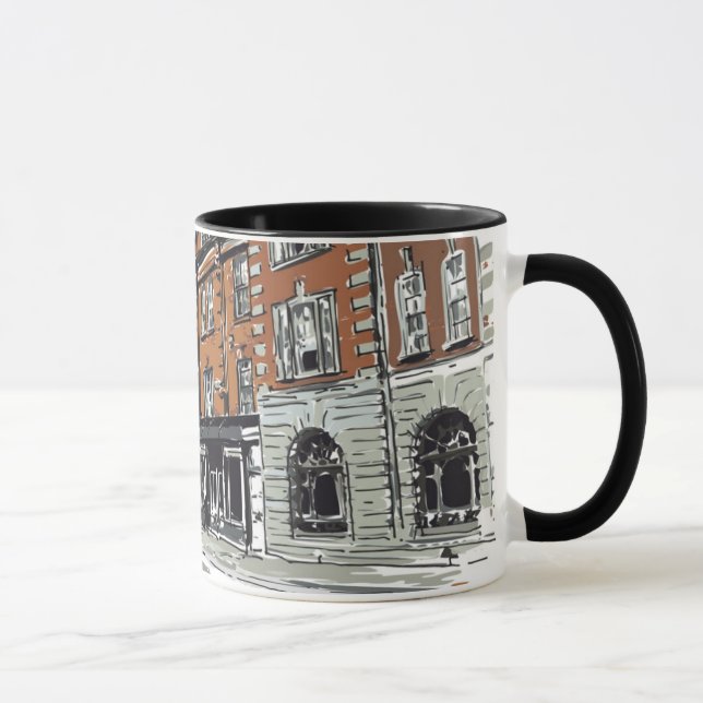 Taza Escena de la calle de Londres (Derecha)