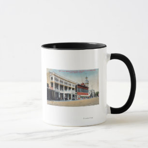 Taza Escena de la calle que muestra el hotel de Tremont