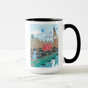 Taza Escena de la ciudad de Reino Unido