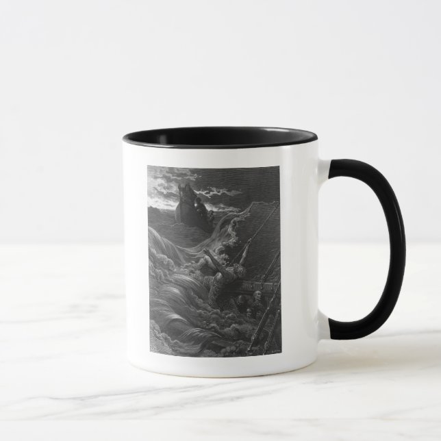 Taza Escena 'de la escarcha del Mariner antiguo (Derecha)