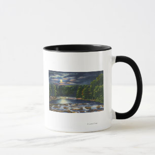 Taza Escena de la luna en Catskill Creek