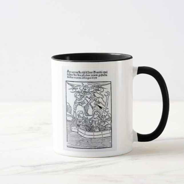 Taza Escena 'de la navegación de St. Brendan (Derecha)