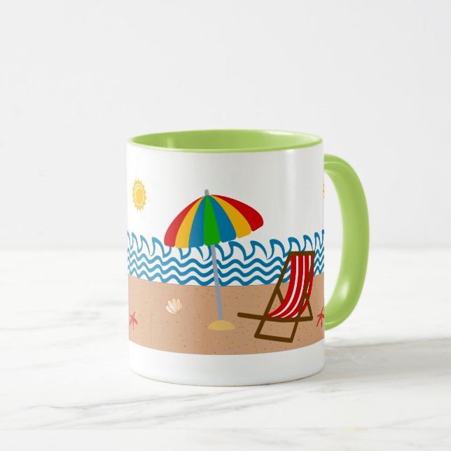 Taza Escena de playa (Anverso derecho)
