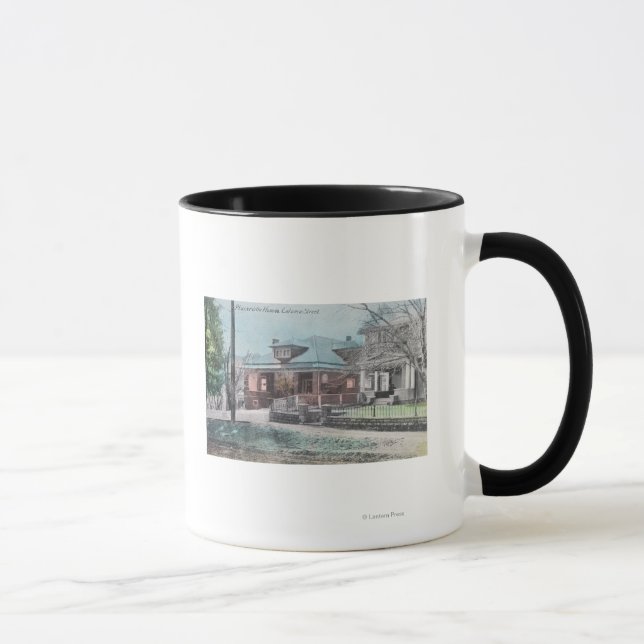 Taza Escena de residencia en la calle Coloma (Derecha)
