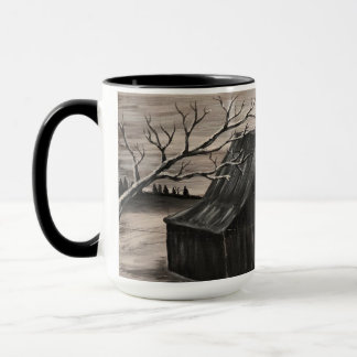 Taza Escena de Snowy Barn Mug