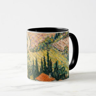 Taza Escena de viñedo de arte del campo toscano