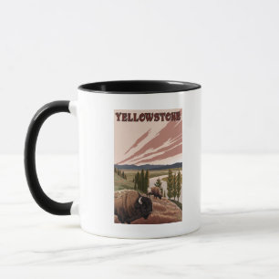 Taza Escena de YellowstoneBison