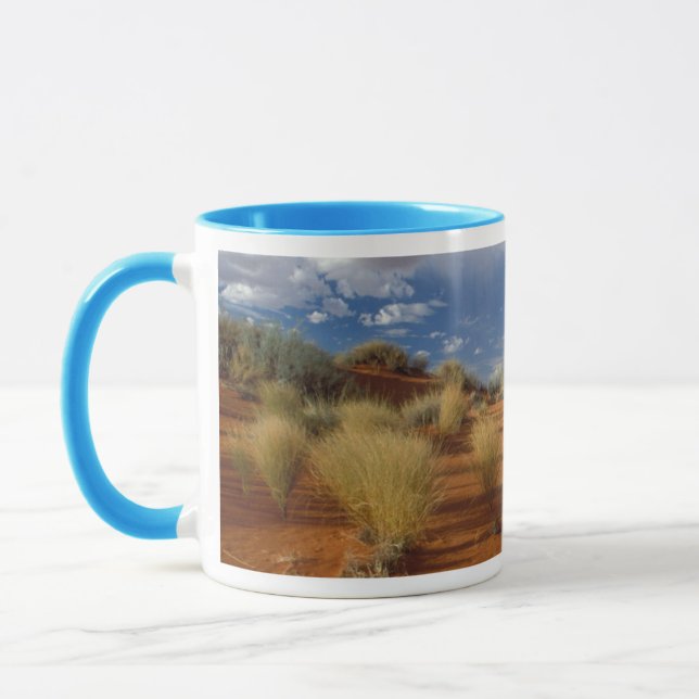 Taza Escena del desierto de Kalahari, frontera de Kgala (Izquierda)