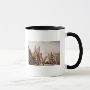 Taza Escena del mercado en Brunswick