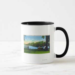 Taza Escena del parque del lago Seneca