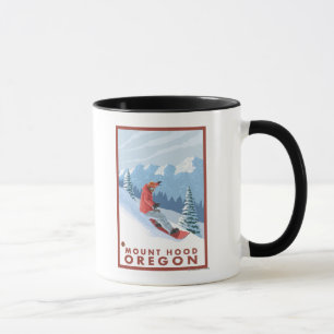 Taza Escena del Snowboarder - capilla del soporte,
