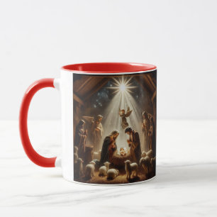Taza Escena Divina de la Natividad