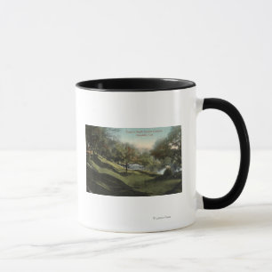 Taza Escena en los jardines hundidos de Busch