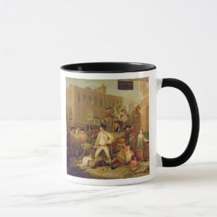 Taza Escena en una calle de Londres, 1770 (aceite en