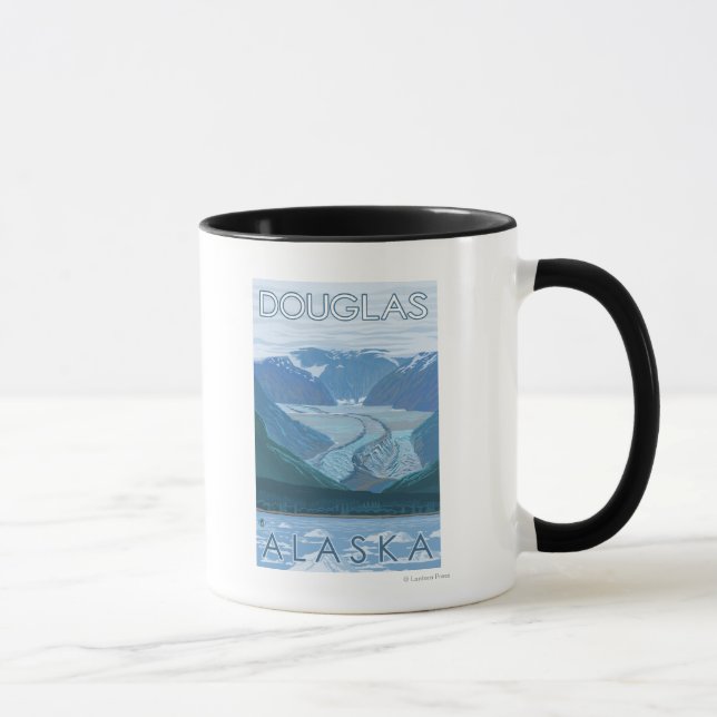 Taza Escena glaciar - Douglas, Alaska (Derecha)