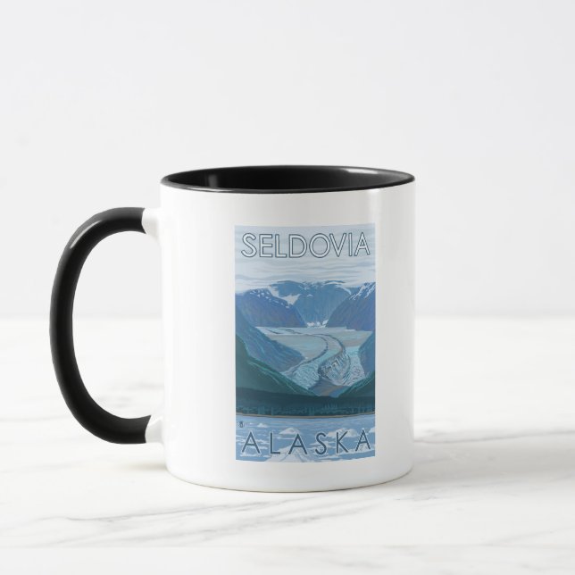 Taza Escena glaciar - Seldovia, Alaska (Izquierda)