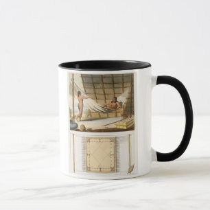 Taza Escena interior que representa a los indios