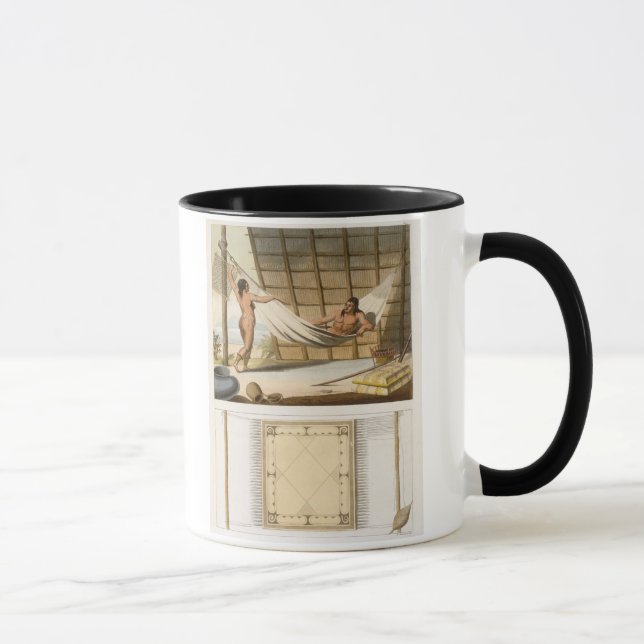 Taza Escena interior que representa a los indios (Derecha)