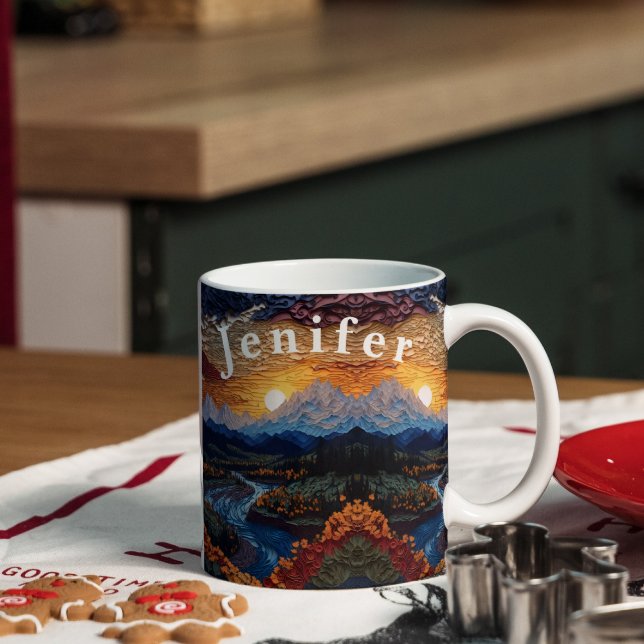 Taza Escena mágica del café de la naturaleza (Subido por el creador)