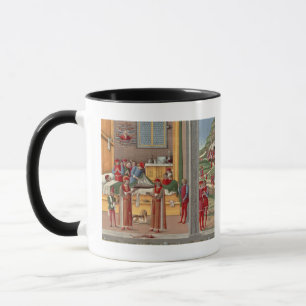 Taza Escena medieval de la amputación