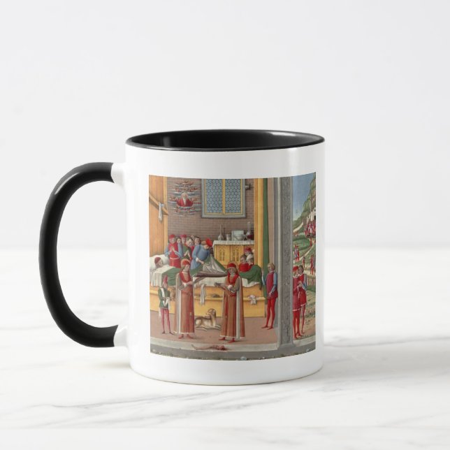 Taza Escena medieval de la amputación (Izquierda)