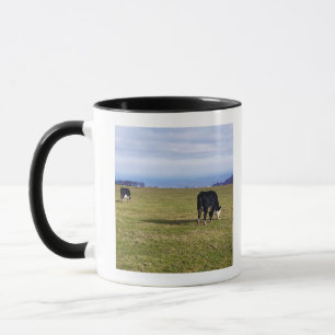 Taza Escena pastoral de vacas en la desatención del