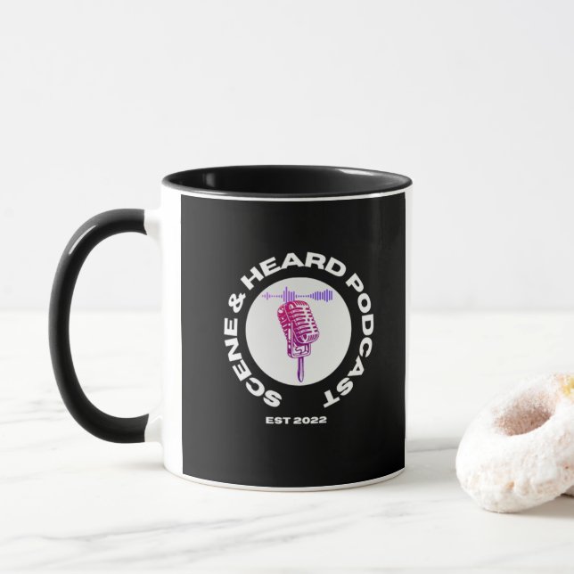 Taza Escena y tazón de café (Con donut)