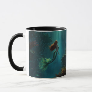 Taza Escenario submarino de fantasía artística de la Si