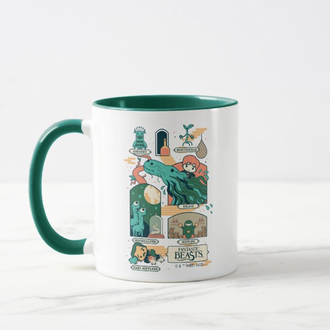 Taza Escenas de bestias fantásticas personalizados (Izquierda)