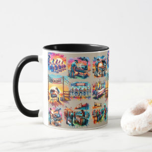 Taza Escenas de Cocina de Cowboy Occidental BBQ 1