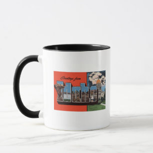 Taza Escenas de letras grandes de IdahoIdaho