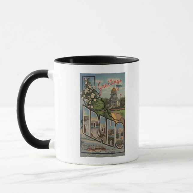 Taza Escenas de letras grandes de IdahoIdaho (Izquierda)