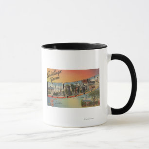 Taza Escenas de letras grandes DelawareDelaware