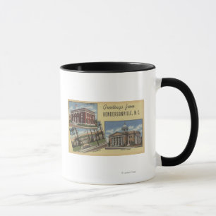 Taza Escenas de letras grandes - Hendersonville, NC