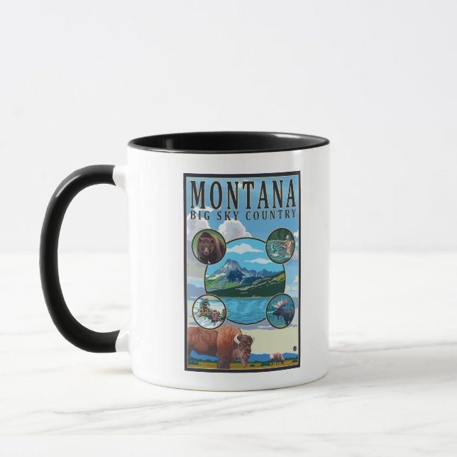 Taza Escenas del estado de Montana (Izquierda)