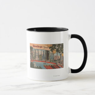 Taza Escenas grandes de la letra de California (oeste