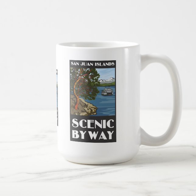 Taza escénica del camino apartado de las islas de (Derecha)