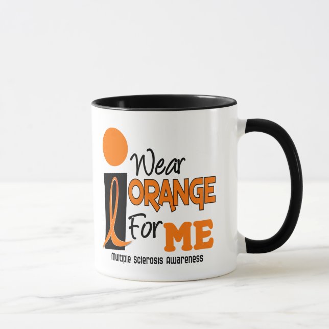 Taza Esclerosis múltiple del ms llevo el naranja para (Derecha)