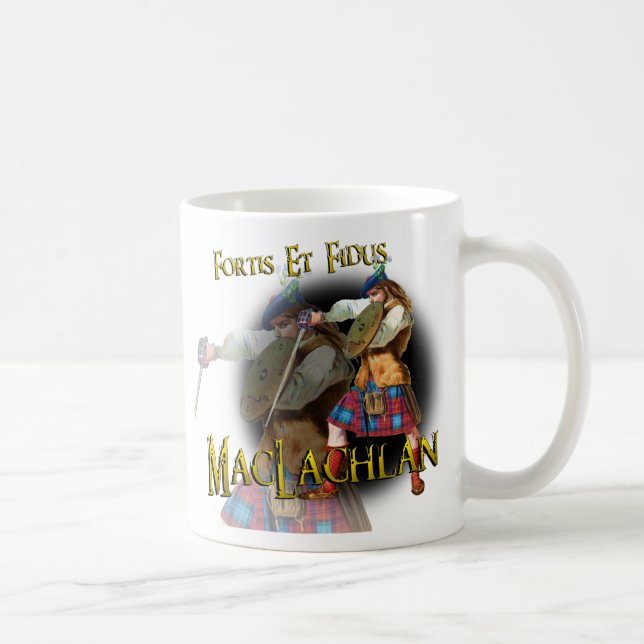 Taza escocesa vieja de MacLachlan del clan (Derecha)
