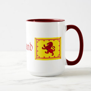 Taza Escocia León rampante, valiente por siempre