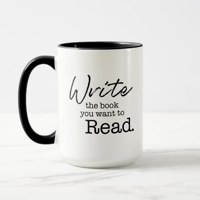 Taza Escribir el libro que desea leer Autor Aspirante (Izquierda)