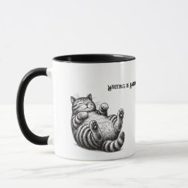 Taza Escribir es difícil—Los gatos lo hacen más difícil