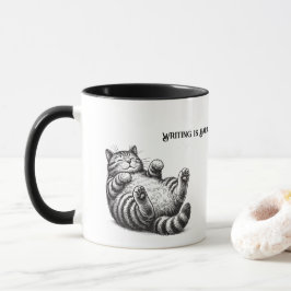 Taza Escribir es difícil—Los gatos lo hacen más difícil