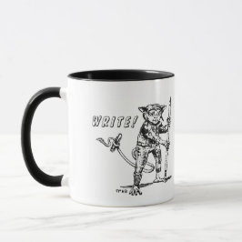 Taza Escribir tazón de café con inspiración extranjera