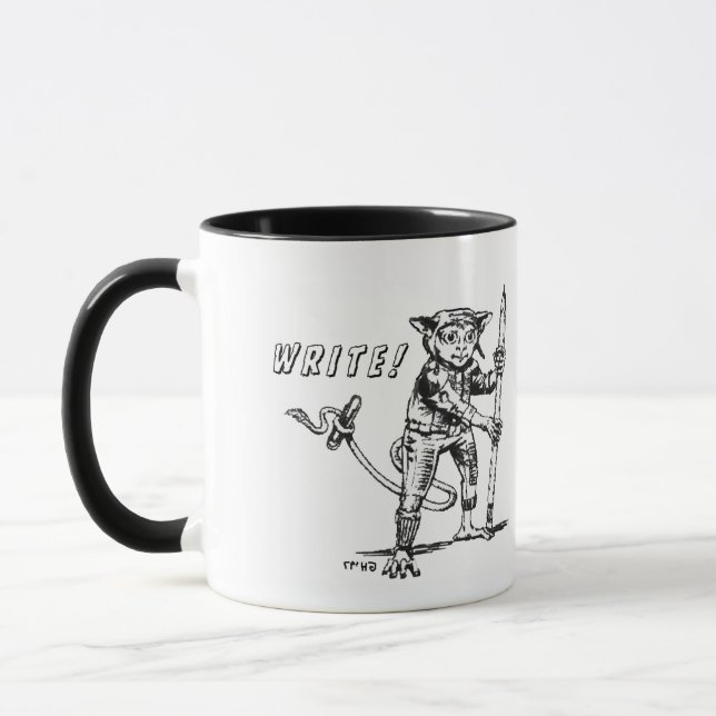 Taza Escribir tazón de café con inspiración extranjera (Izquierda)