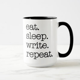 Taza Escritor escritor literario regalo Comer escritura