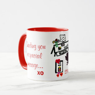 Taza Escritorio especial de la oficina de San Valentín 