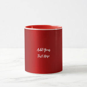 Taza Escritura a mano profesional añadir texto rojo mod