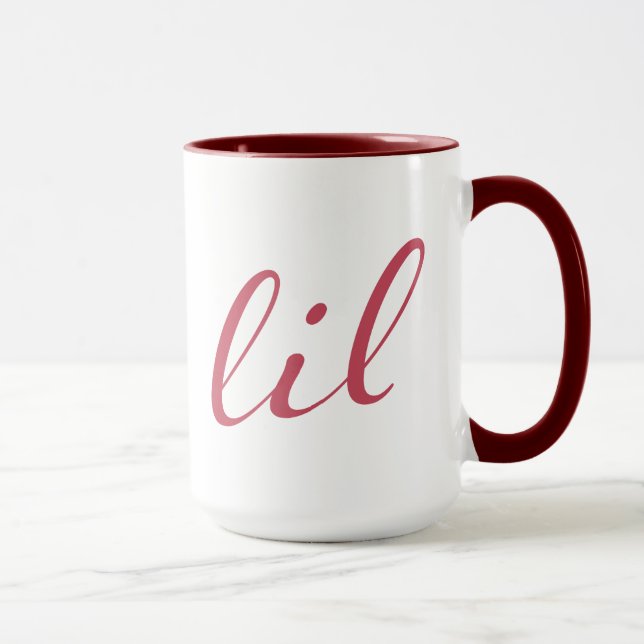 Taza Escritura alfa de Omega el | Lil de la ji (Derecha)