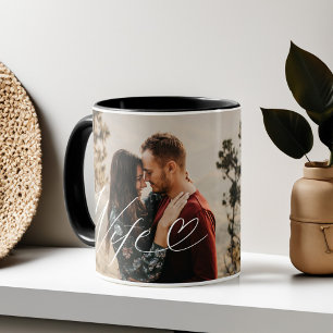 Taza Escritura de esposa agradecida por la foto de cada